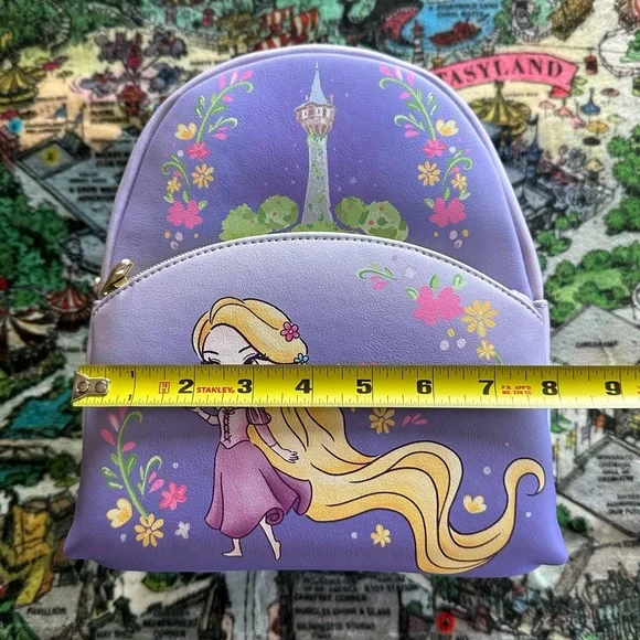 Loungefly Disney Tangled Chibi Rapunzel Mini Backpack Retired NWT 076 - Picture 11 of 14